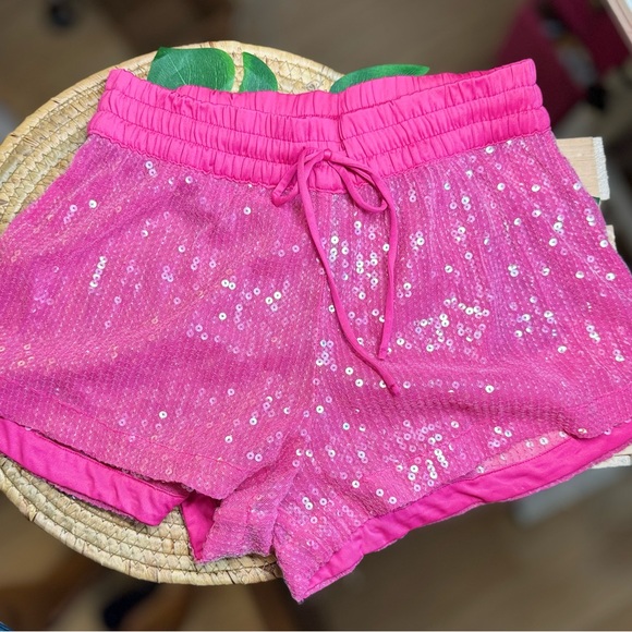 Victorias Secret PINK SEQUINED SHORTS Swimsuit Coverup EUC XS - Picture 2 of 8